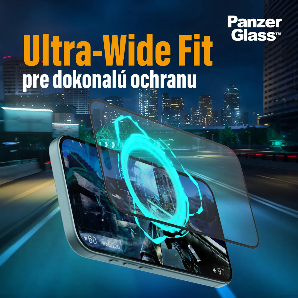PanzerGlass - Tvrdené sklo UWF Gaming s aplikátorom pre iPhone 16 Pro Max, čierna