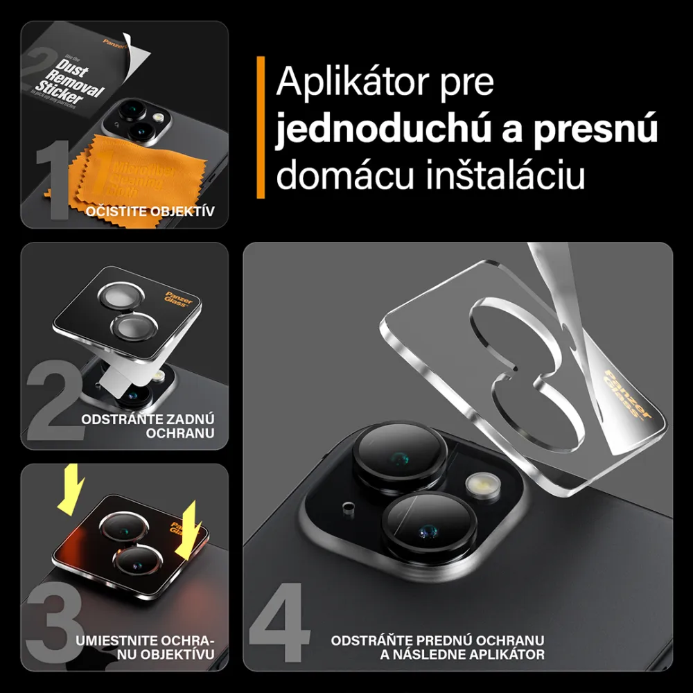 PanzerGlass - Ochranný kryt objektívu Hoops pre Samsung Galaxy Z Fold6, čierna