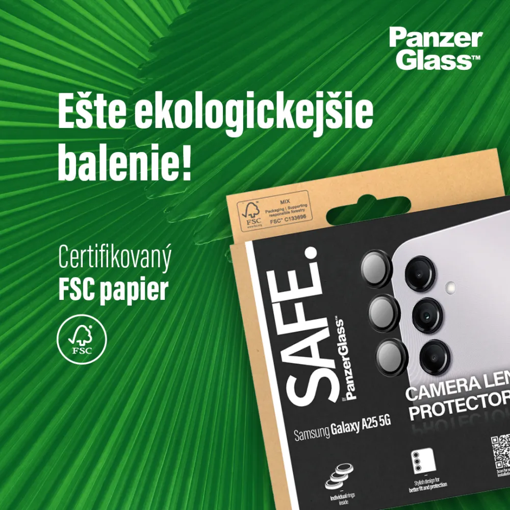 SAFE - Ochranný kryt objektívu pre Samsung Galaxy S24/S23/S23+, čierna