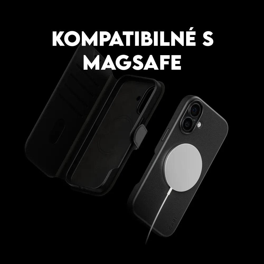 CARE - Puzdro Wallet Tango Two-In-One s MagSafe pre iPhone 17, čierna