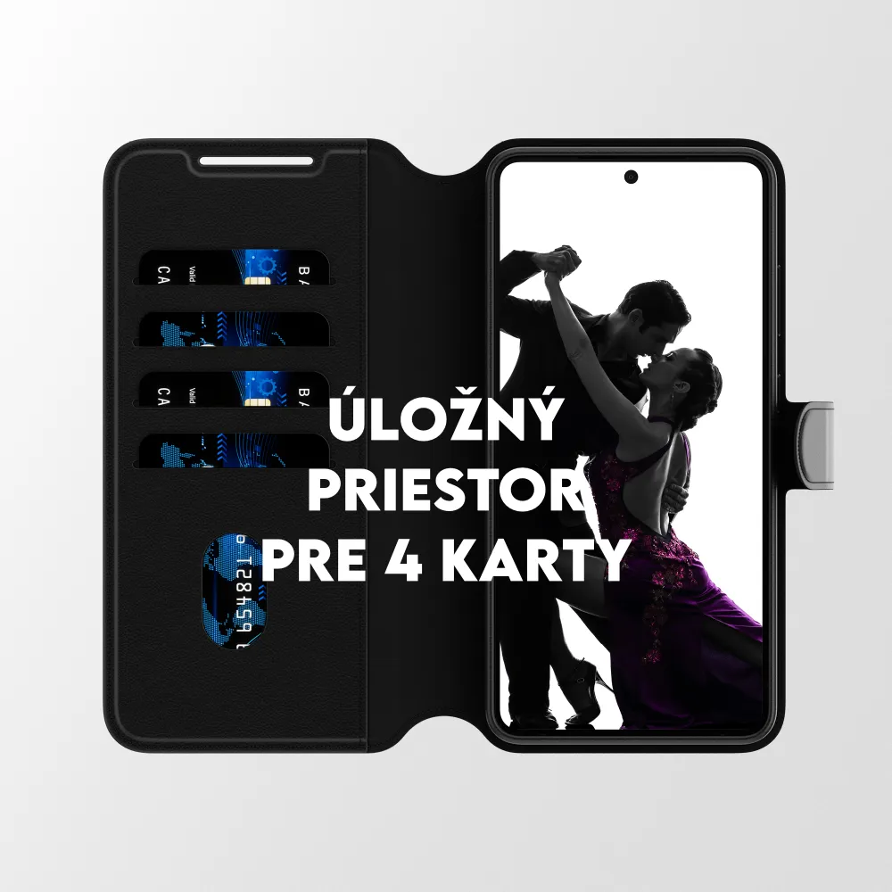 CARE - Puzdro Tango Wallet Two-In-One s QI pre Samsung Galaxy S26, čierna