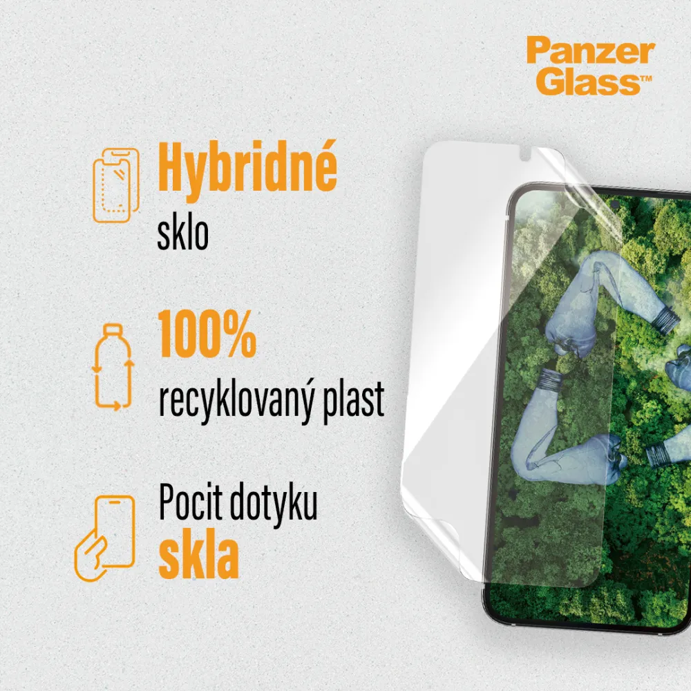 PanzerGlass - Hybridné sklo Matrix UWF AB FP wA pre Samsung Galaxy S23 Ultra, číra