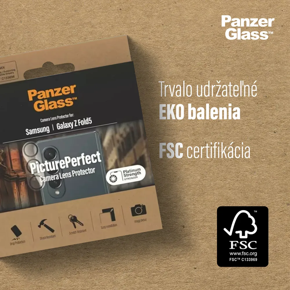 PanzerGlass - Ochranný kryt objektívu PicturePerfect pre Samsung Galaxy Z Fold5, čierna