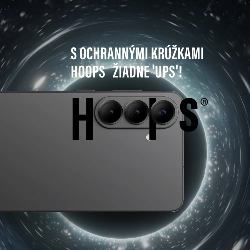 PanzerGlass - Ochranný kryt objektívu Hoops Ceramic II pre Samsung Galaxy S26/S26+, čierna