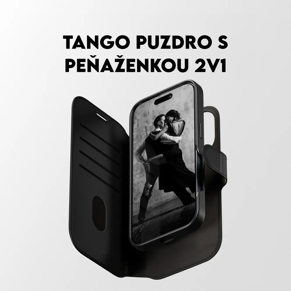 CARE - Puzdro Wallet Tango Two-In-One s MagSafe pre iPhone 17, čierna