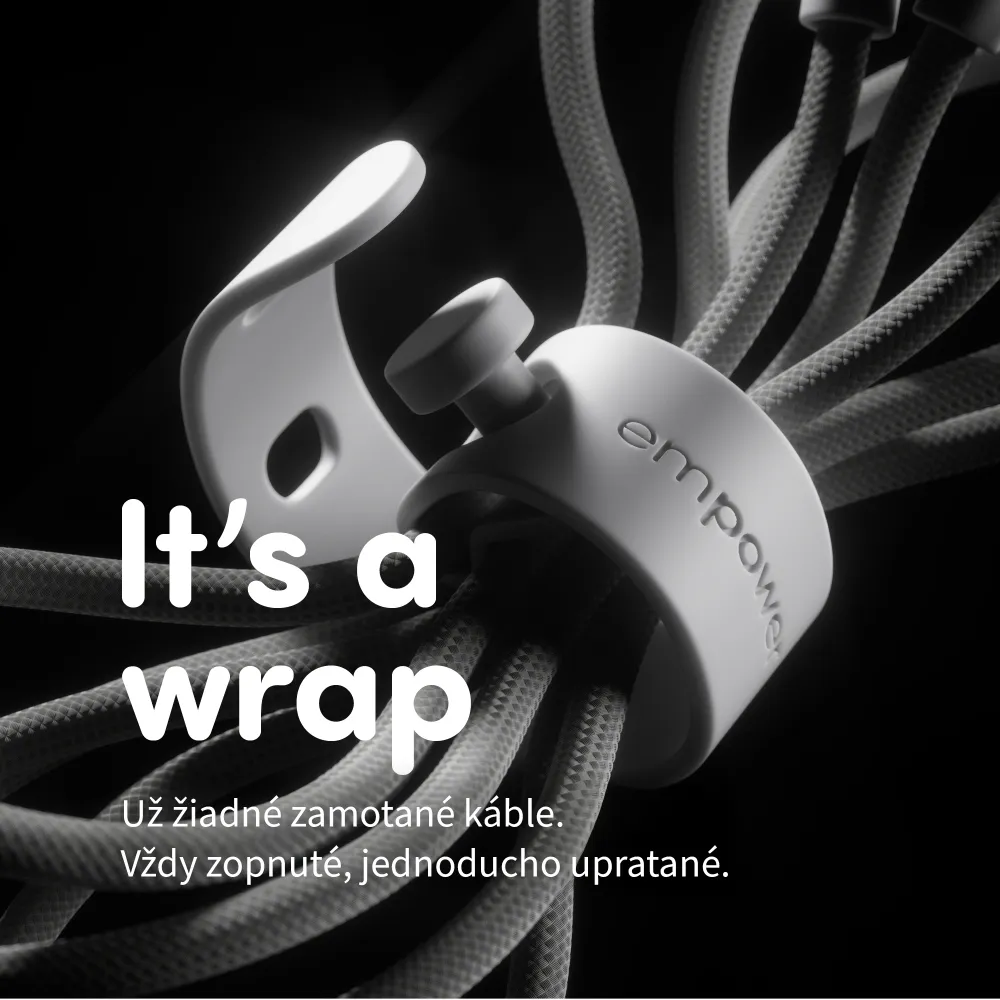 empower - Kábel USB-C/Lightning, 60 W, Racing, 1,2 m, striebornobiela