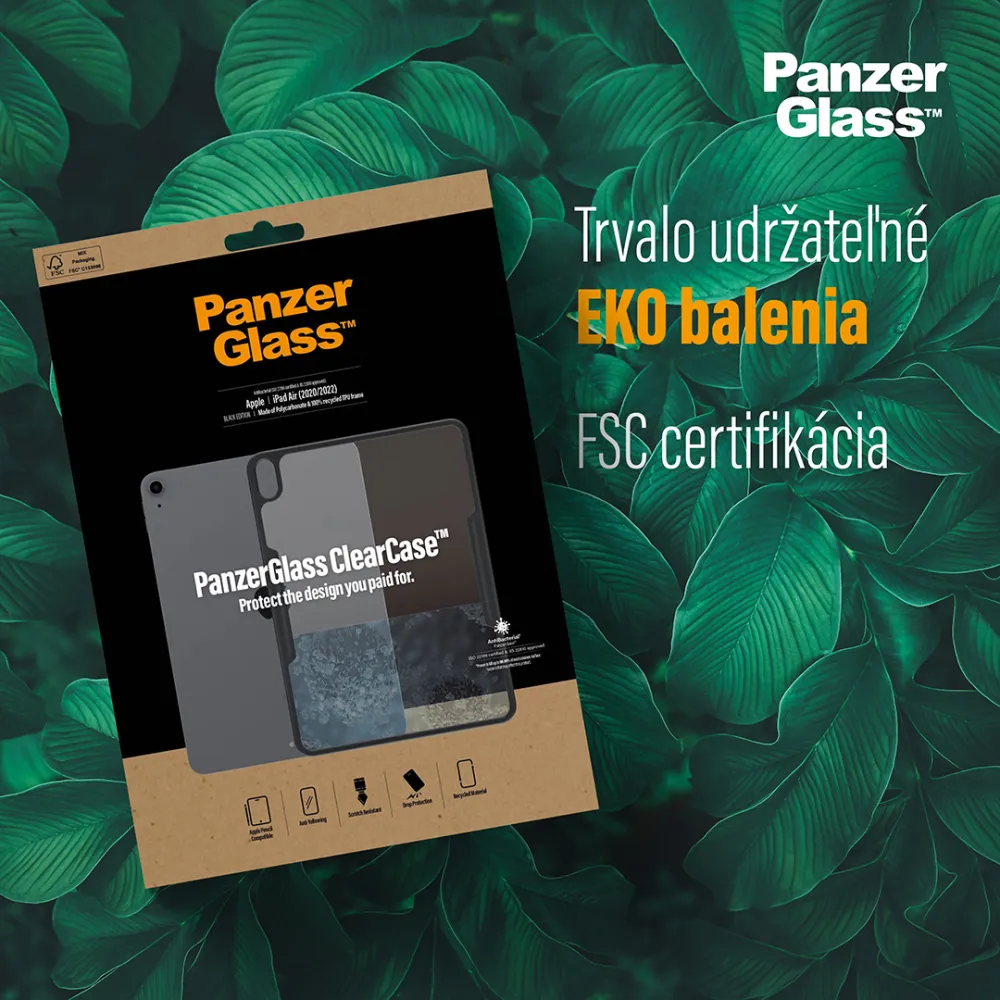 PanzerGlass - Puzdro ClearCase AB pre iPad Air 10,9'', čierna