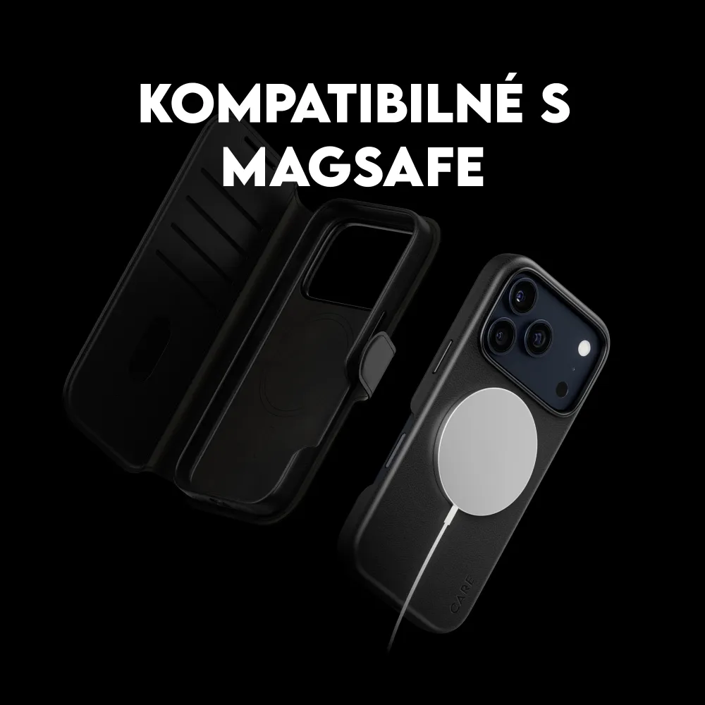 CARE - Puzdro Wallet Tango Two-In-One s MagSafe pre iPhone 17 Pro Max, čierna