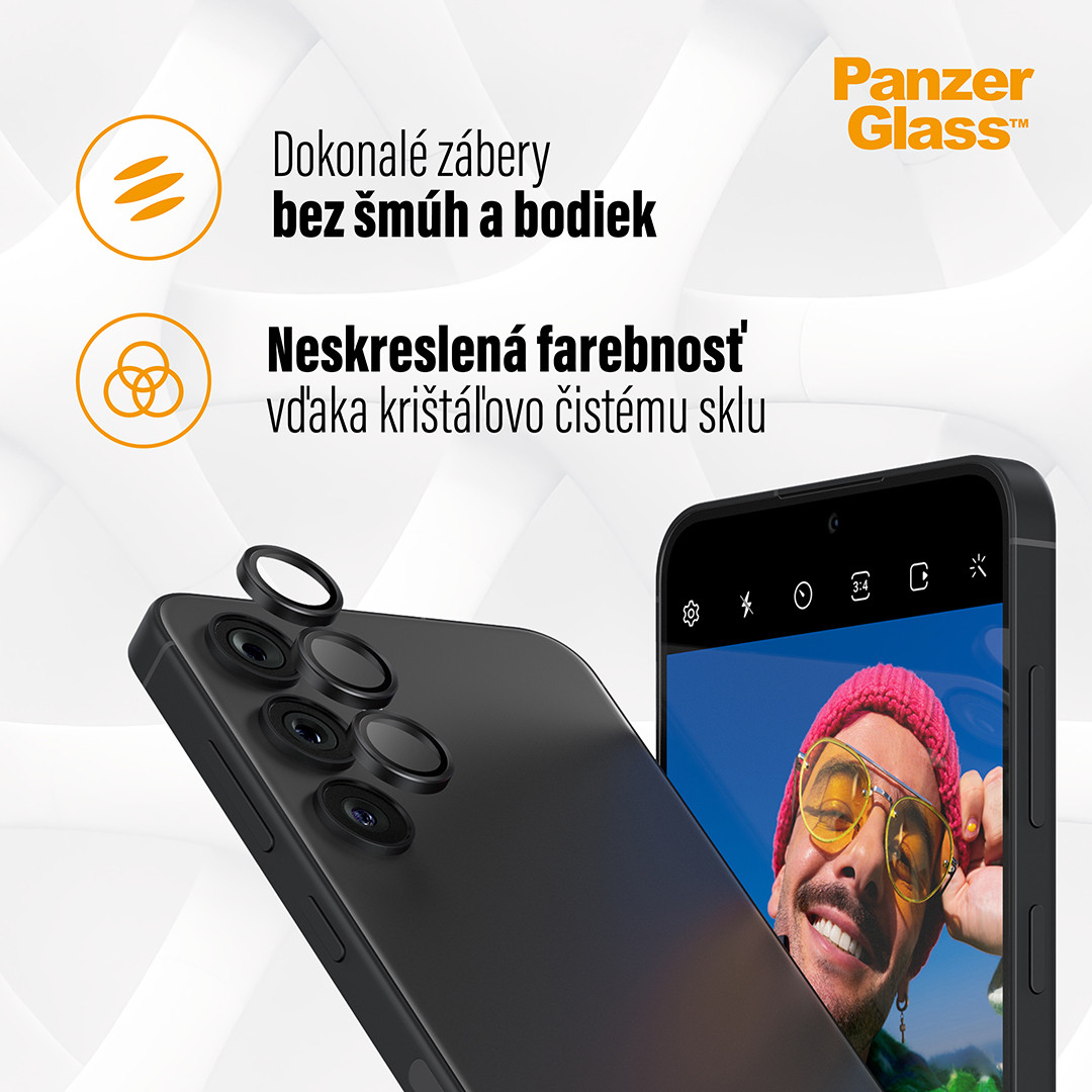 PanzerGlass - Ochranný kryt objektívu Hoops pre Samsung Galaxy S24/S23/S23+, fialová