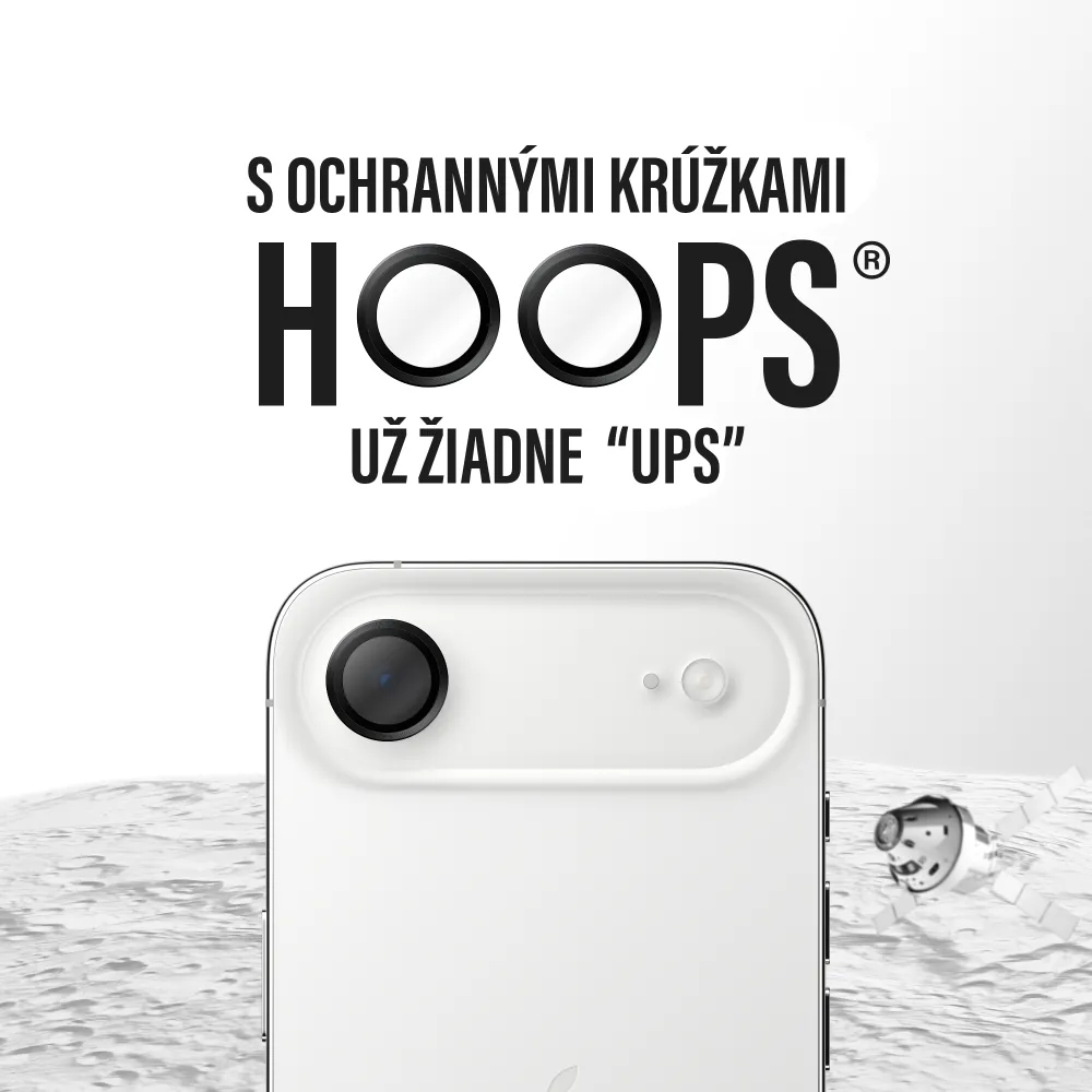 PanzerGlass - Ochranný kryt objektívu Hoops Ceramic II pre  iPhone 17/16 Plus/16, čierna