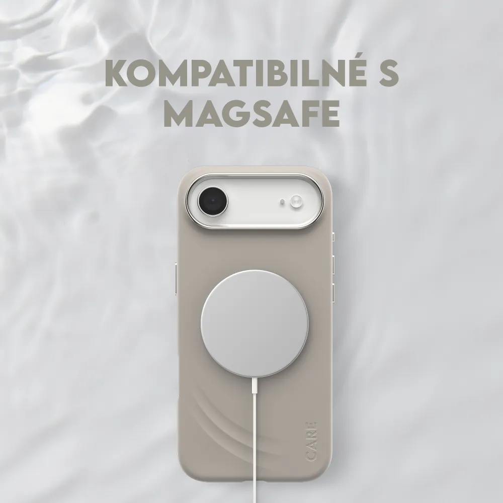 CARE - Puzdro FLOW s MagSafe pre iPhone 17 Air, vanilla