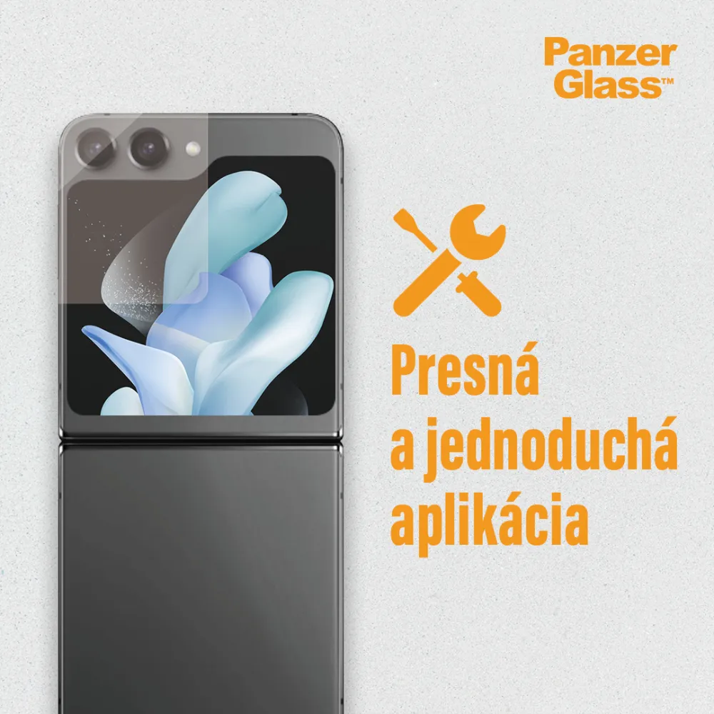 PanzerGlass - Tvrdené sklo AB pre Samsung Galaxy Z Flip5 5G, číra