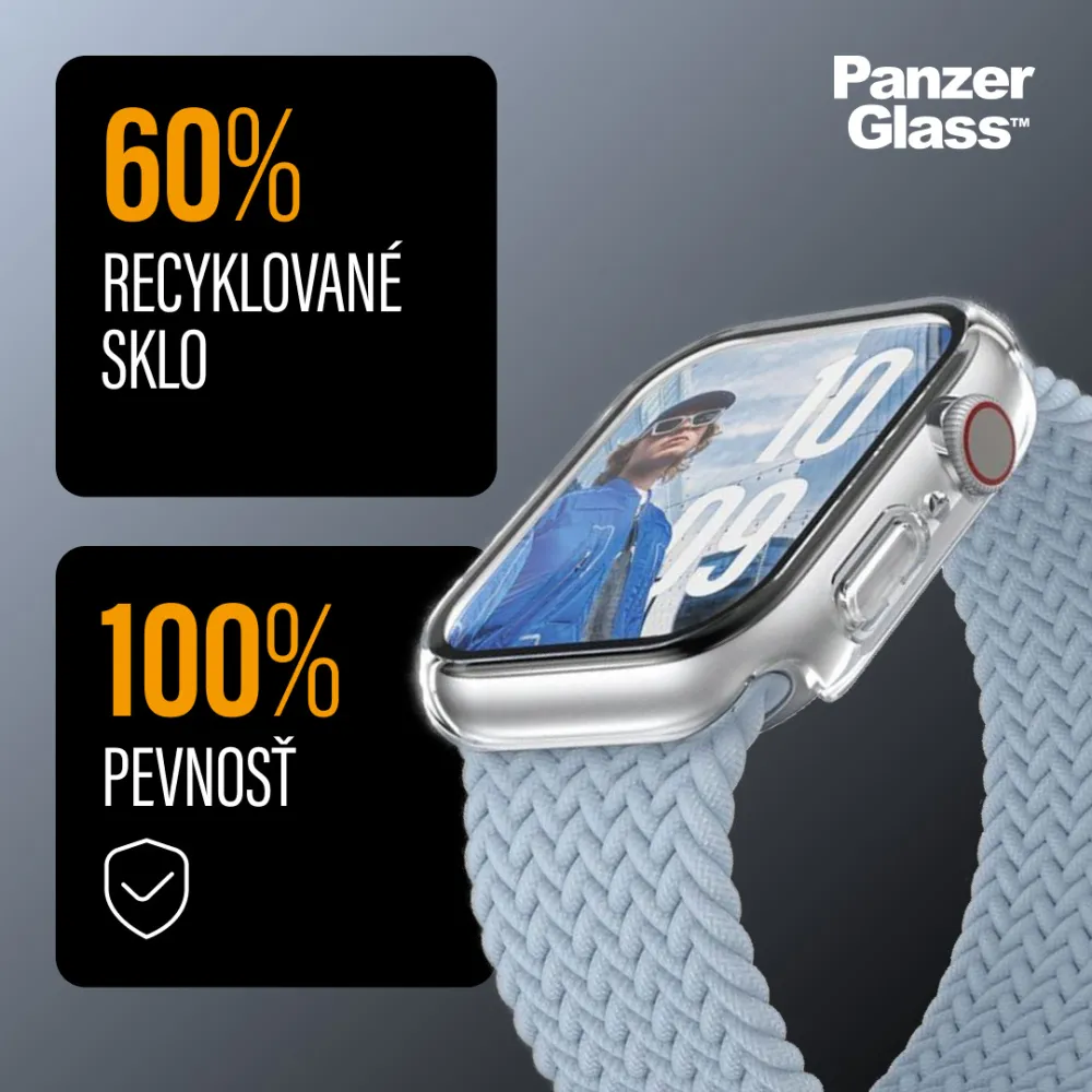 PanzerGlass - Tvrdené sklo Full Body Slim pre Apple Watch 42 mm, číra