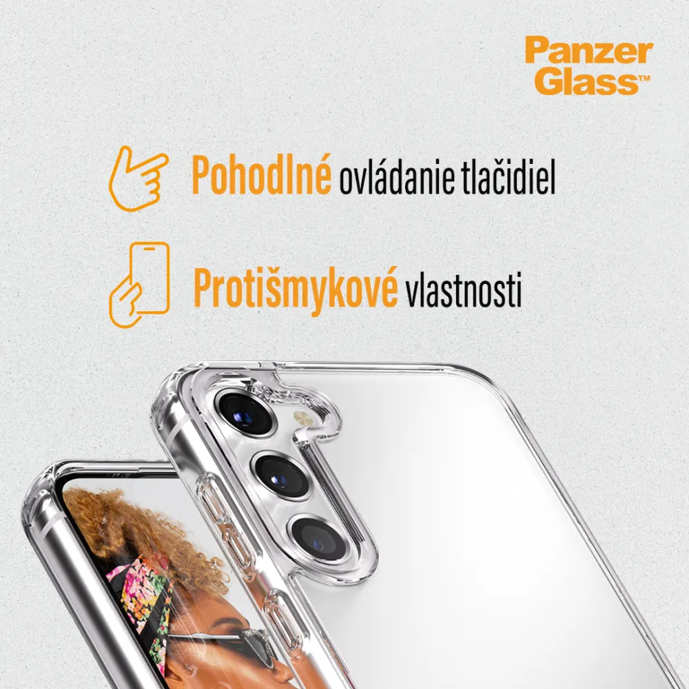 PanzerGlass - Puzdro HardCase AB pre Samsung Galaxy S23, transparentná