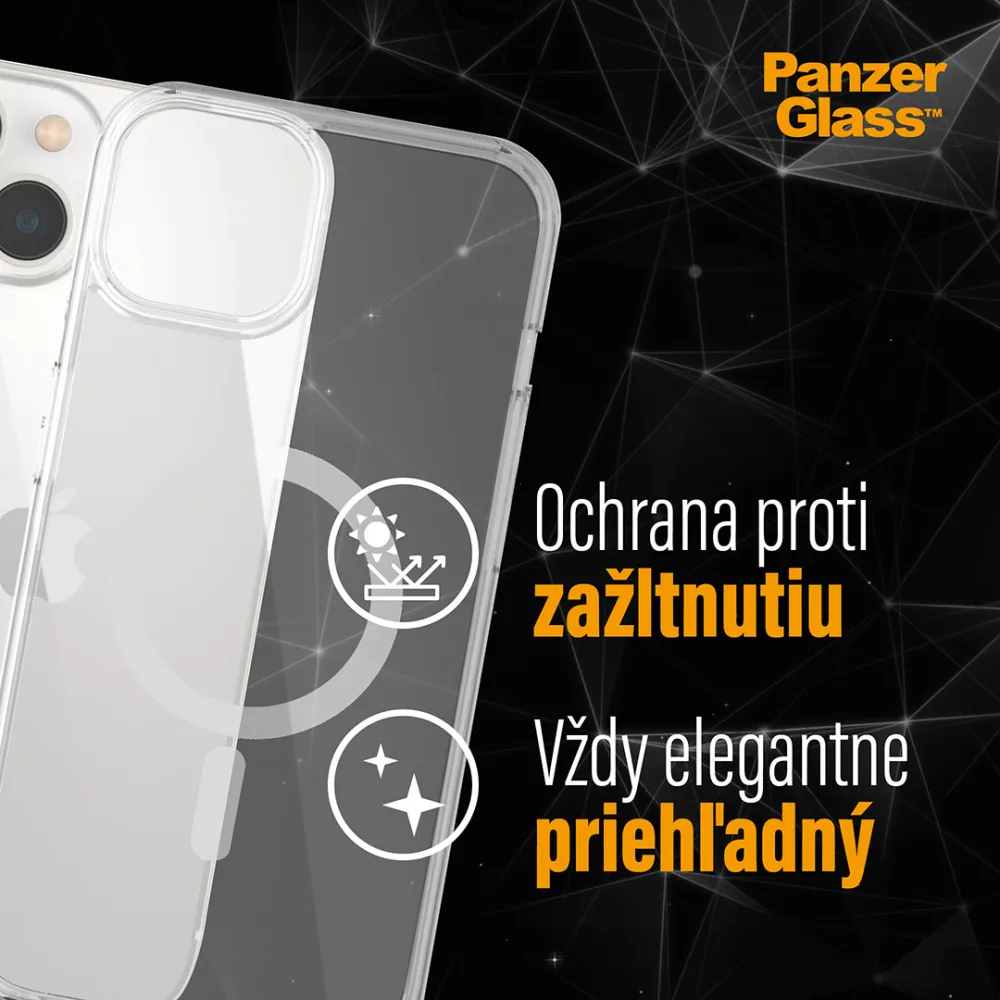 PanzerGlass - Puzdro HardCase s MagSafe pre iPhone 14/13, transparentná