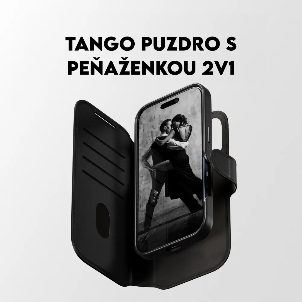 CARE - Puzdro Wallet Tango Two-In-One s MagSafe pre iPhone 17 Pro Max, čierna