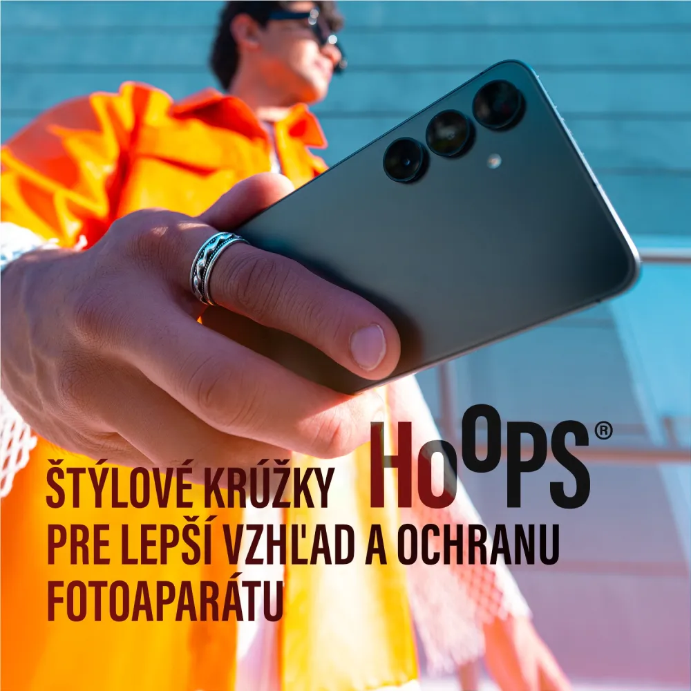 PanzerGlass - Ochranný kryt objektívu Hoops Ceramic pre Samsung Galaxy S25+, čierna