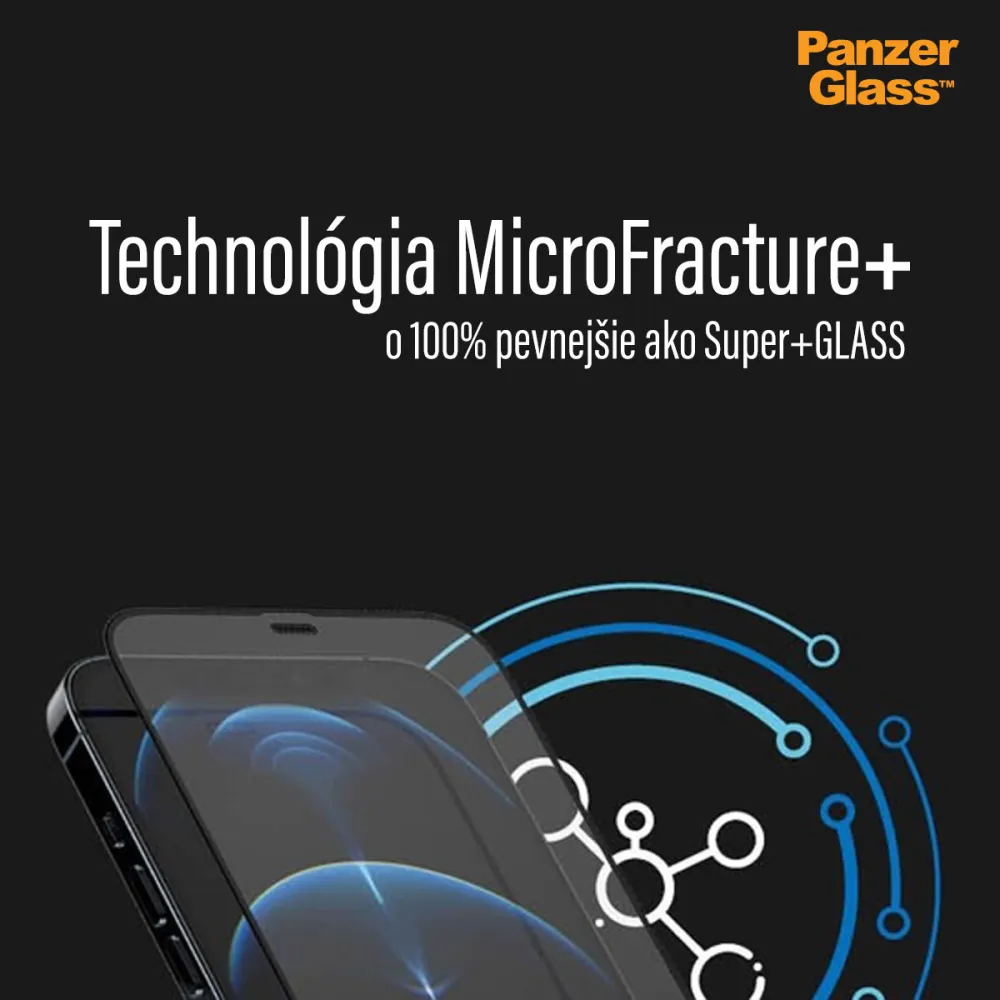 PanzerGlass - Tvrdené sklo Case Friendly CamSlider AB pre iPhone 13 Pro Max, čierna