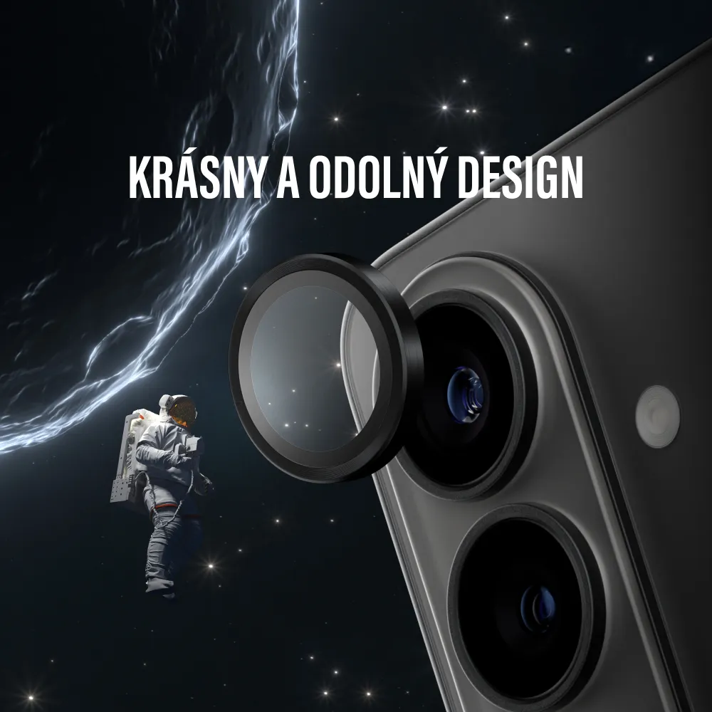 PanzerGlass - Ochranný kryt objektívu Hoops Ceramic II pre Samsung Galaxy S26/S26+, čierna