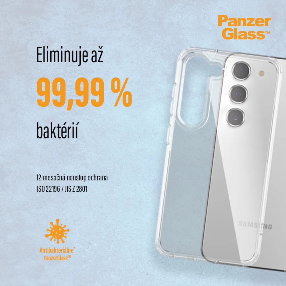PanzerGlass - Puzdro HardCase AB pre Samsung Galaxy S23, transparentná