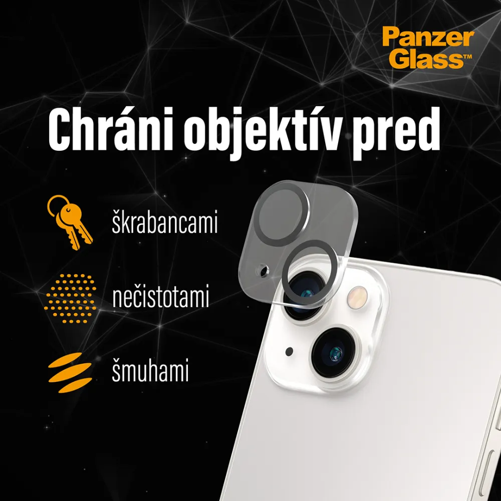 PanzerGlass - Ochranný kryt objektívu PicturePerfect pre iPhone 14 Pro/14 Pro Max, číra