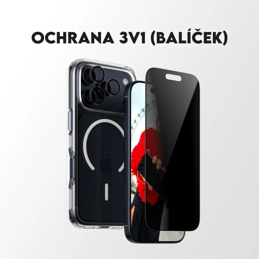 PanzerGlass - Bundle 3v1 Privacy pre iPhone 17