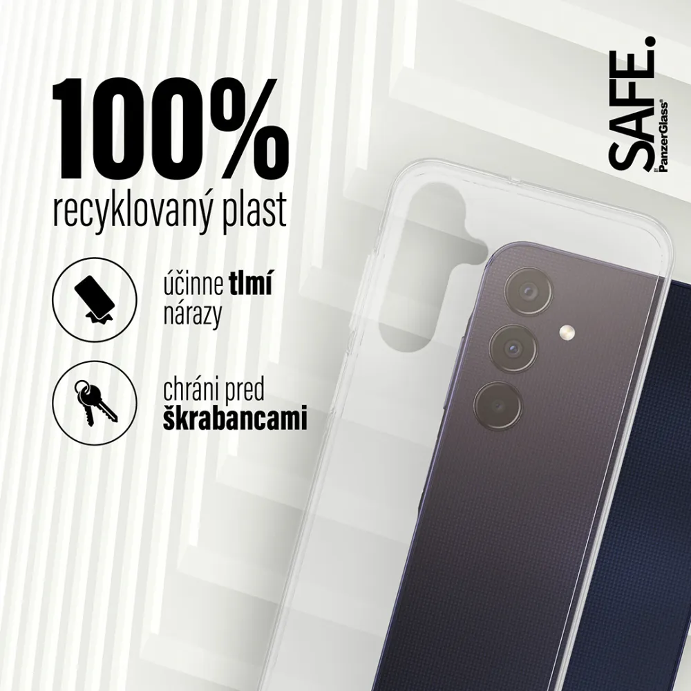SAFE - Puzdro TPU pre Xiaomi Redmi 14C, transparentná