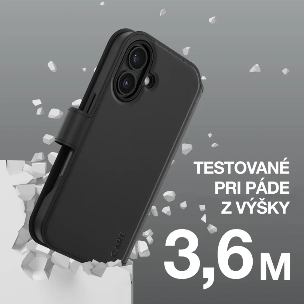 CARE - Puzdro Wallet Tango Two-In-One s QI pre Samsung Galaxy S25 Edge, čierna