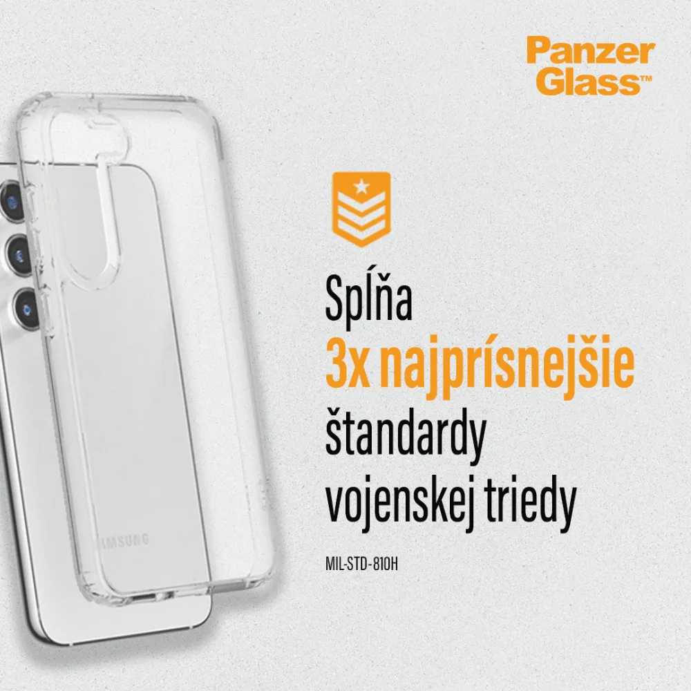 PanzerGlass - Puzdro HardCase AB pre Samsung Galaxy S23, transparentná