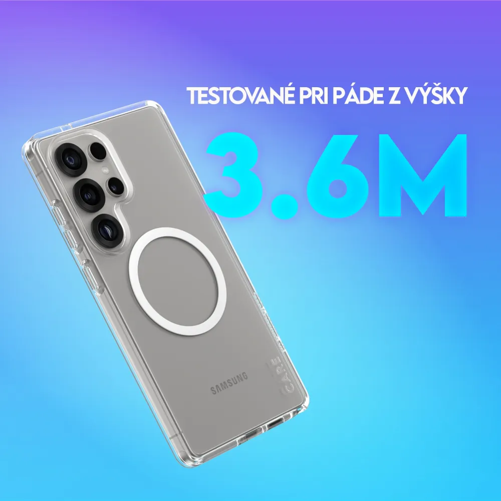 CARE - Puzdro Urban Combat pre Samsung Galaxy A56 5G, transparentná