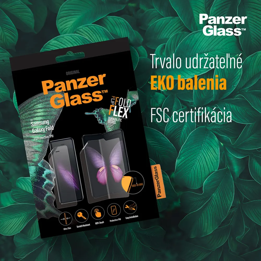 PanzerGlass - Ochranná fólia Case Friendly AB pre Samsung Galaxy Z Fold5/Z Fold4, číra