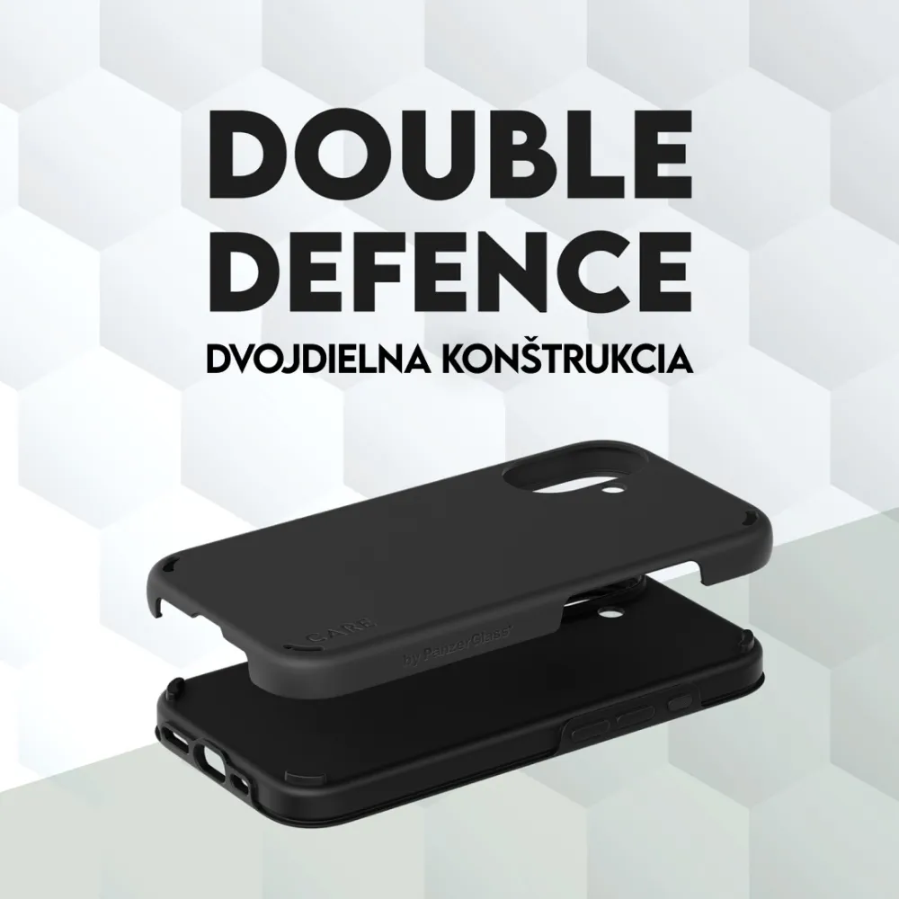 CARE - Puzdro Double Defense pre iPhone 16 Pro Max, čierna