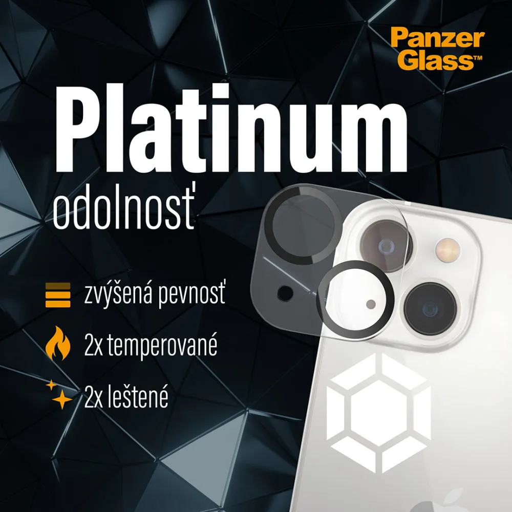 PanzerGlass - Ochranný kryt objektívu PicturePerfect pre iPhone 14 Pro/14 Pro Max, číra