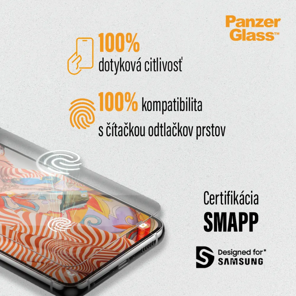 PanzerGlass - Hybridné sklo Matrix UWF AB FP wA pre Samsung Galaxy S23 Ultra, číra