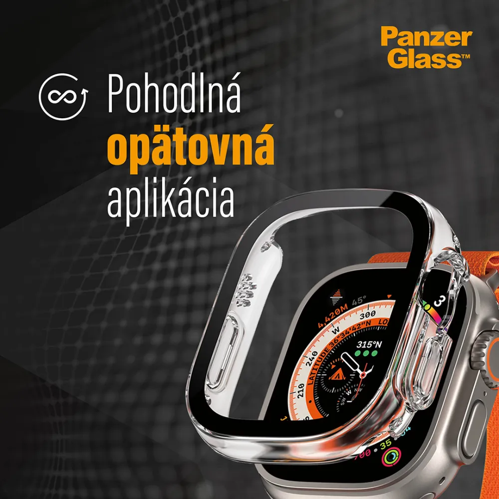 PanzerGlass - Tvrdené sklo Full Body AB pre Apple Watch SE/6/5/4 40 mm, čierna