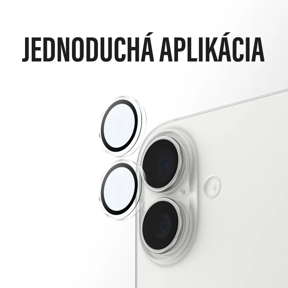 PanzerGlass - Ochranný kryt objektívu Hoops pre iPhone 17 Pro Max/17 Pro/16 Pro Max/16 Pro, číra