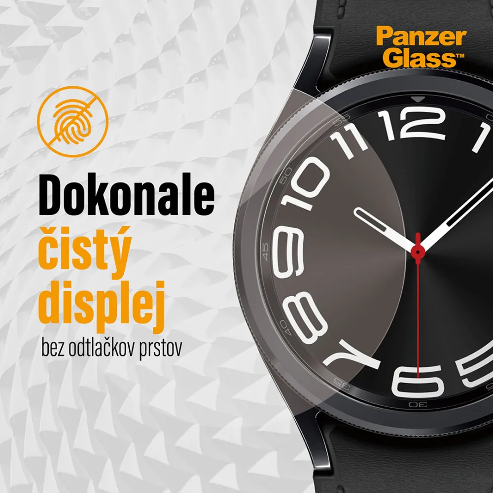 PanzerGlass - Tvrdené sklo Flat Glass AB pre Samsung Galaxy Watch6 43 mm, číra