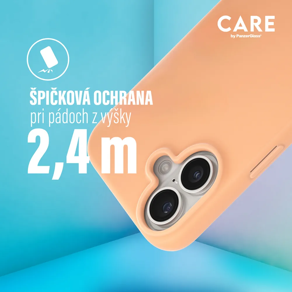 CARE - Puzdro Fearlessly pre iPhone 16 Pro Max, peachy