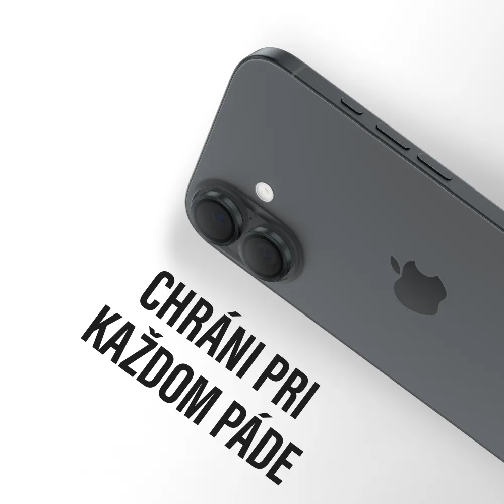 PanzerGlass - Ochranný kryt objektívu Hoops pre iPhone 17/16 Plus/16, čierna