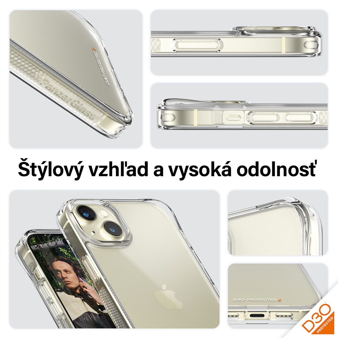 PanzerGlass - Bundle PicturePerfect + Tvrdené sklo UWF + Hard Case D3O pre iPhone 15