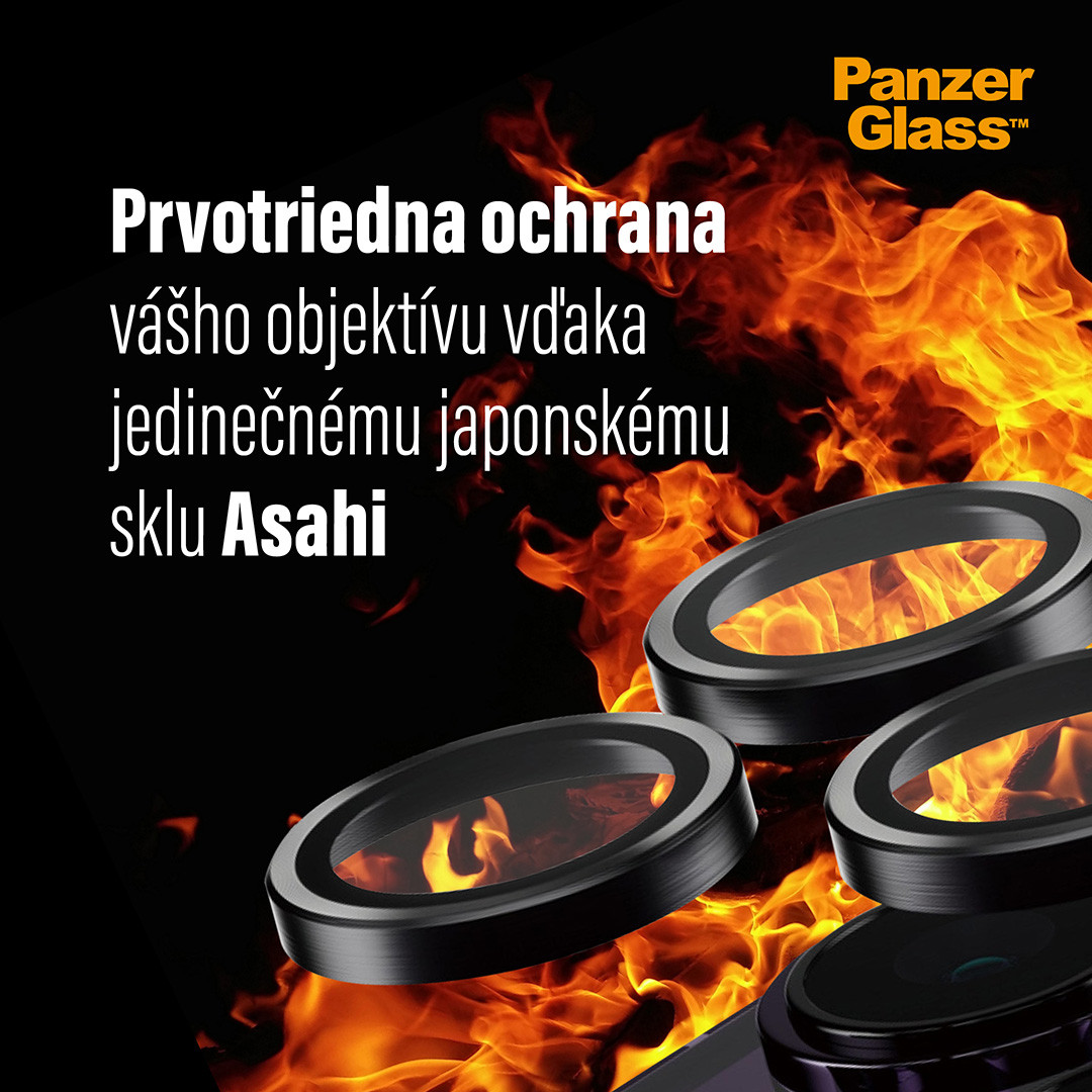PanzerGlass - Ochranný kryt objektívu Hoops pre iPhone 14 Pro/14 Pro Max, čierna