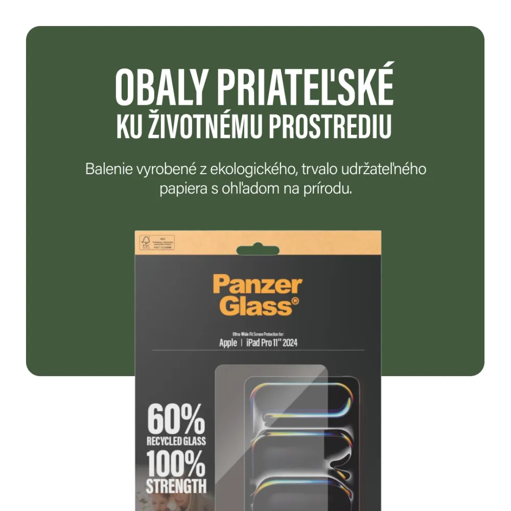 PanzerGlass - Tvrdené sklo UWF Privacy pre iPad Pro 11'', číra