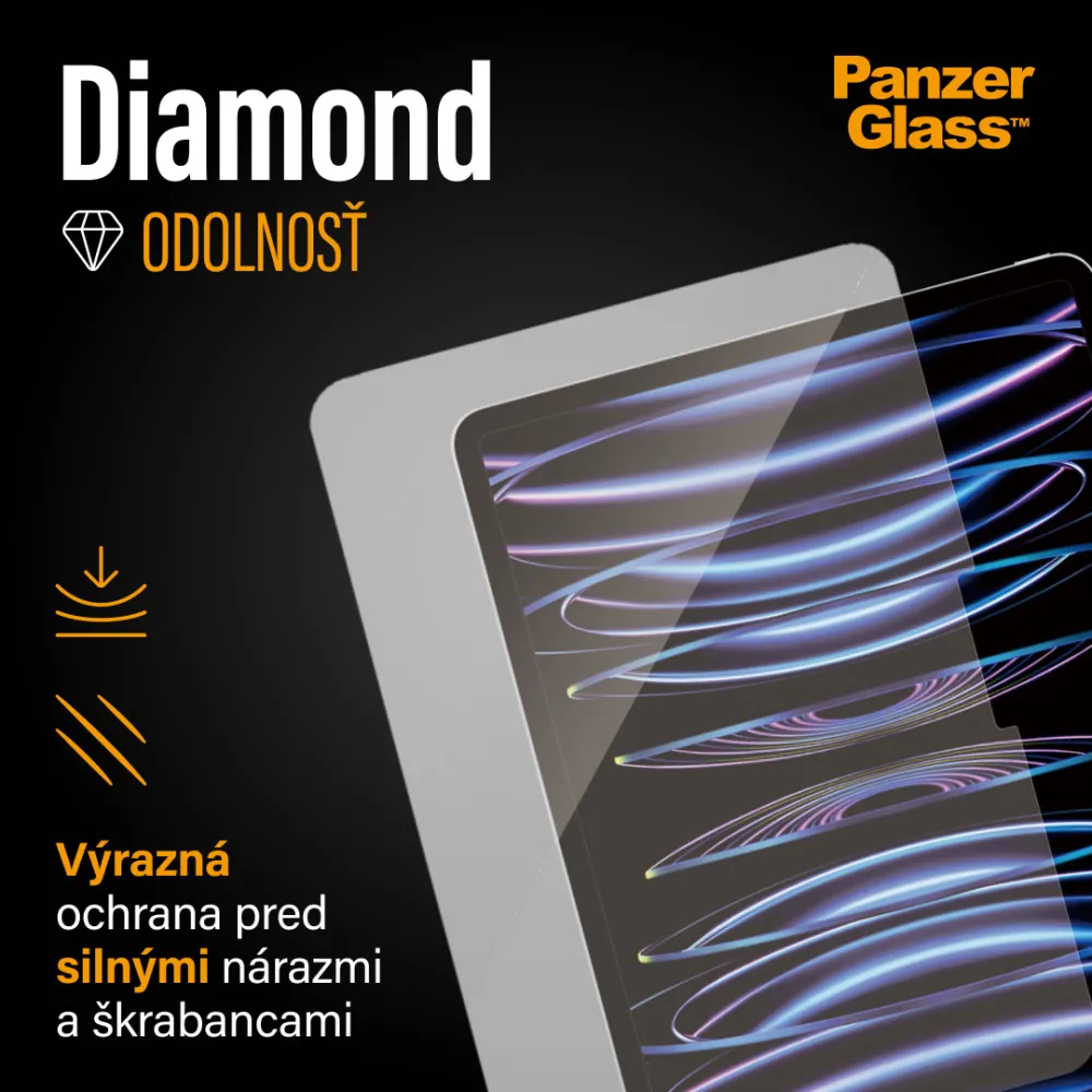 PanzerGlass - Tvrdené sklo UWF Privacy pre iPad Pro 11'', číra