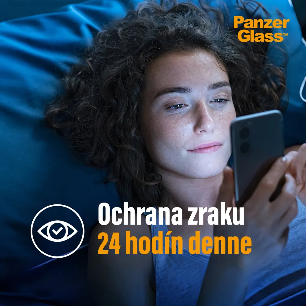 PanzerGlass - Tvrdené sklo UWF Eyecare s aplikátorom pre iPhone 16 Pro, čierna