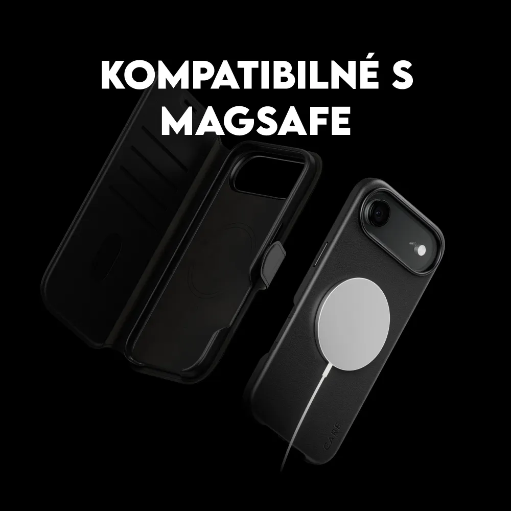 CARE - Puzdro Wallet Tango Two-In-One s MagSafe pre iPhone 17 Air, čierna