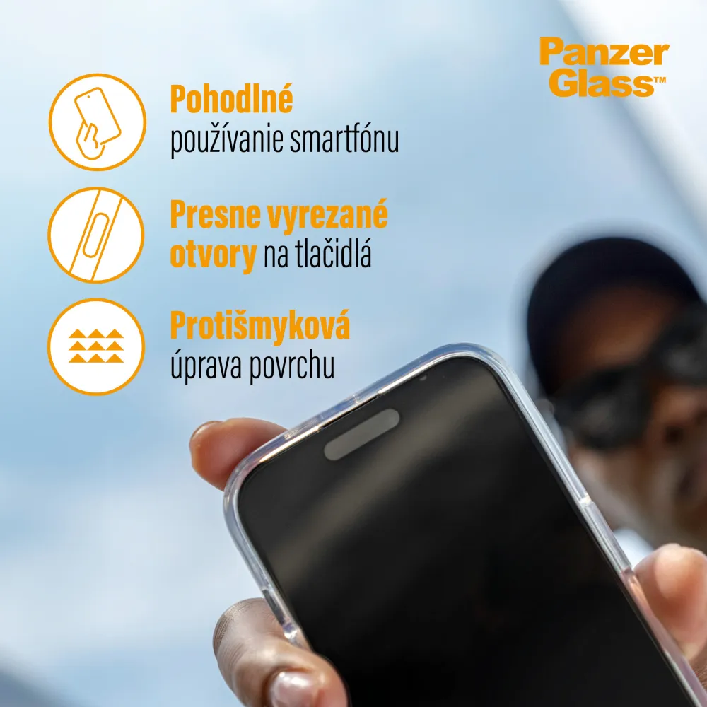 PanzerGlass - Puzdro HardCase pre iPhone 16 Plus, transparentná