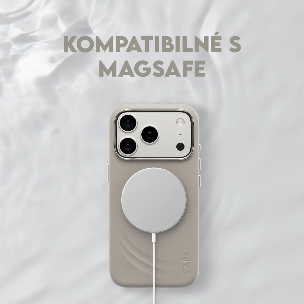 CARE - Puzdro FLOW s MagSafe pre iPhone 17 Pro Max, vanilla