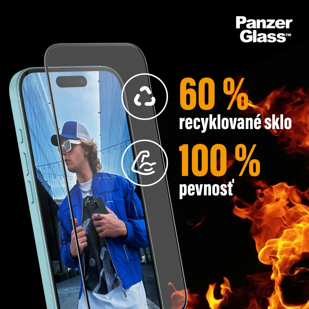 PanzerGlass - Bundle Hoops + Tvrdené sklo UWF + Hard Case pre iPhone 16