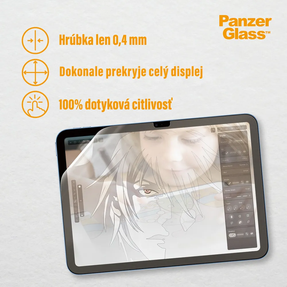 PanzerGlass - GraphicPaper UWF pre iPad Pro 11"/Air 10,9'', číra