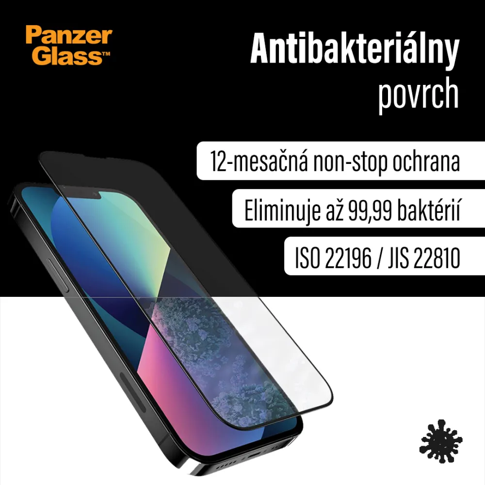PanzerGlass - Tvrdené sklo UWF AB pre iPhone 14 Pro, čierna